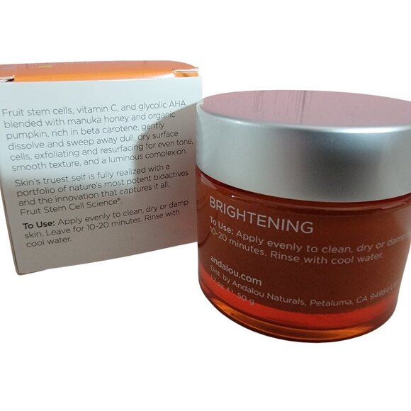 ANDALOU BRIGHTENING PUMPKIN HONEY GLYCOLIC MASK NIB - Picture 4 of 8